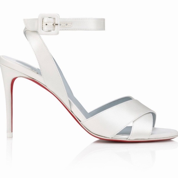 Louboutin Women’s Mariza 85 Ivory Wedding Heels - Picture 14 of 14